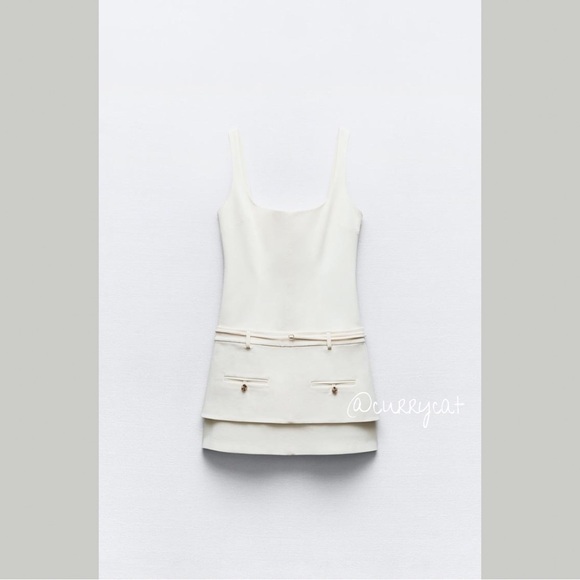 Zara BELTED FITTED DRESS - Picture 4 of 9